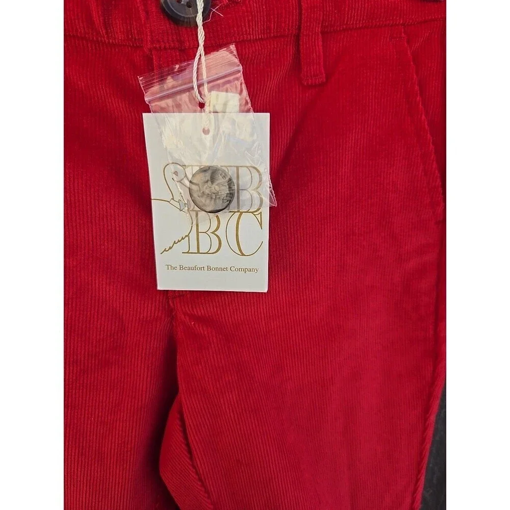 The Beauford Bonnet Company girl, Pep Club Pant-corduroy Richmond Red Size 7